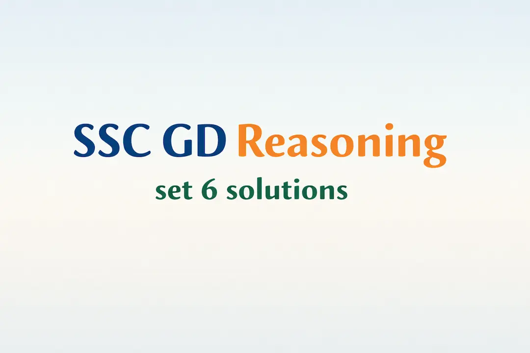 reasoning set 6
